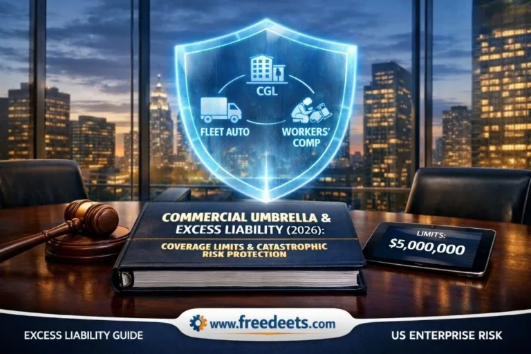 Commercial Umbrella Insurance Guide (2026): Excess Liability Limits, Cost Benchmarks & Risk Exposure